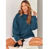 image:imageANRABESS Oversized Sweatshirt for Women Crewneck Y2K Hoodies Fleece Casual Comfy Pullover Top Fall Outfits Clothes 2025Deep Blue