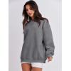 image:imageANRABESS Oversized Sweatshirt for Women Crewneck Y2K Hoodies Fleece Casual Comfy Pullover Top Fall Outfits Clothes 2025Gray
