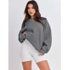 image:imageANRABESS Oversized Sweatshirt for Women Crewneck Y2K Hoodies Fleece Casual Comfy Pullover Top Fall Outfits Clothes 2025Gray