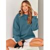 image:imageANRABESS Oversized Sweatshirt for Women Crewneck Y2K Hoodies Fleece Casual Comfy Pullover Top Fall Outfits Clothes 2025Lake Blue