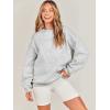 image:imageANRABESS Oversized Sweatshirt for Women Crewneck Y2K Hoodies Fleece Casual Comfy Pullover Top Fall Outfits Clothes 2025Light Gray