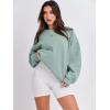 image:imageANRABESS Oversized Sweatshirt for Women Crewneck Y2K Hoodies Fleece Casual Comfy Pullover Top Fall Outfits Clothes 2025Light Green