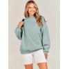 image:imageANRABESS Oversized Sweatshirt for Women Crewneck Y2K Hoodies Fleece Casual Comfy Pullover Top Fall Outfits Clothes 2025Light Green