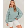 image:imageANRABESS Oversized Sweatshirt for Women Crewneck Y2K Hoodies Fleece Casual Comfy Pullover Top Fall Outfits Clothes 2025Light Green