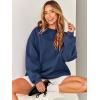 image:imageANRABESS Oversized Sweatshirt for Women Crewneck Y2K Hoodies Fleece Casual Comfy Pullover Top Fall Outfits Clothes 2025Navy Blue