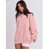 image:imageANRABESS Oversized Sweatshirt for Women Crewneck Y2K Hoodies Fleece Casual Comfy Pullover Top Fall Outfits Clothes 2025Pink