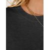 image:imageANRABESS Short Sleeve Sweater for Women Lightweight Crewneck Wool Blend Sweaters Tops Spring Summer Business Casual OutfitsBlack