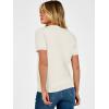 image:imageANRABESS Short Sleeve Sweater for Women Lightweight Crewneck Wool Blend Sweaters Tops Spring Summer Business Casual OutfitsWhite