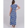 image:imageANRABESS Summer Dress for Women 2026 Maxi Sundresses Casual Cap Sleeve Crew Neck Loose Split Beach Travel Vacation OutfitsFloral Light Blue