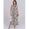 image:imageANRABESS Summer Dress for Women 2026 Maxi Sundresses Casual Cap Sleeve Crew Neck Loose Split Beach Travel Vacation OutfitsFloral Navy