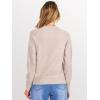 image:imageANRABESS Sweaters for Women 2025 Long Sleeve Crewneck Loose Fit Lightweight Knit Basic Fall Sweater OutfitsAlmond