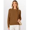 image:imageANRABESS Sweaters for Women 2025 Long Sleeve Crewneck Loose Fit Lightweight Knit Basic Fall Sweater OutfitsBurnt Orange