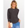 image:imageANRABESS Sweaters for Women 2025 Long Sleeve Crewneck Loose Fit Lightweight Knit Basic Fall Sweater OutfitsDeep Taupe