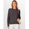 image:imageANRABESS Sweaters for Women 2025 Long Sleeve Crewneck Loose Fit Lightweight Knit Basic Fall Sweater OutfitsDeep Taupe