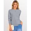 image:imageANRABESS Sweaters for Women 2025 Long Sleeve Crewneck Loose Fit Lightweight Knit Basic Fall Sweater OutfitsGrey