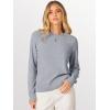 image:imageANRABESS Sweaters for Women 2025 Long Sleeve Crewneck Loose Fit Lightweight Knit Basic Fall Sweater OutfitsGrey