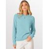 image:imageANRABESS Sweaters for Women 2025 Long Sleeve Crewneck Loose Fit Lightweight Knit Basic Fall Sweater OutfitsLight Blue