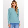 image:imageANRABESS Sweaters for Women 2025 Long Sleeve Crewneck Loose Fit Lightweight Knit Basic Fall Sweater OutfitsLight Blue