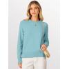 image:imageANRABESS Sweaters for Women 2025 Long Sleeve Crewneck Loose Fit Lightweight Knit Basic Fall Sweater OutfitsLight Blue