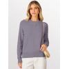 image:imageANRABESS Sweaters for Women 2025 Long Sleeve Crewneck Loose Fit Lightweight Knit Basic Fall Sweater OutfitsNutmeg