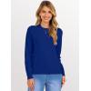 image:imageANRABESS Sweaters for Women 2025 Long Sleeve Crewneck Loose Fit Lightweight Knit Basic Fall Sweater OutfitsRoyal Blue