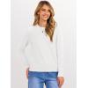 image:imageANRABESS Sweaters for Women 2025 Long Sleeve Crewneck Loose Fit Lightweight Knit Basic Fall Sweater OutfitsWhite
