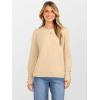 image:imageANRABESS Sweaters for Women Long Sleeve Crewneck Casual Loose Wool Blend Soft Knit Pullover Tops 2025 Fall Fashion OutfitsApricot