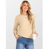 image:imageANRABESS Sweaters for Women Long Sleeve Crewneck Casual Loose Wool Blend Soft Knit Pullover Tops 2025 Fall Fashion OutfitsApricot