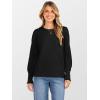 image:imageANRABESS Sweaters for Women Long Sleeve Crewneck Casual Loose Wool Blend Soft Knit Pullover Tops 2025 Fall Fashion OutfitsBlack