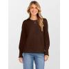 image:imageANRABESS Sweaters for Women Long Sleeve Crewneck Casual Loose Wool Blend Soft Knit Pullover Tops 2025 Fall Fashion OutfitsMocha