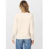 image:imageANRABESS Sweaters for Women Long Sleeve Crewneck Casual Loose Wool Blend Soft Knit Pullover Tops 2025 Fall Fashion OutfitsWhite
