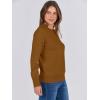 image:imageANRABESS Sweaters for Women Long Sleeve Lightweight Crewneck Soft Basic Knit Loose Fit Pullover Top 2025 Fall Trendy OutfitsCaramel