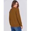 image:imageANRABESS Sweaters for Women Long Sleeve Lightweight Crewneck Soft Basic Knit Loose Fit Pullover Top 2025 Fall Trendy OutfitsCaramel