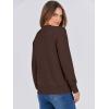 image:imageANRABESS Sweaters for Women Long Sleeve Lightweight Crewneck Soft Basic Knit Loose Fit Pullover Top 2025 Fall Trendy OutfitsCoffee