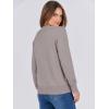 image:imageANRABESS Sweaters for Women Long Sleeve Lightweight Crewneck Soft Basic Knit Loose Fit Pullover Top 2025 Fall Trendy OutfitsGrey Taupe