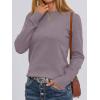 image:imageANRABESS Sweaters for Women Long Sleeve Lightweight Crewneck Soft Basic Knit Loose Fit Pullover Top 2025 Fall Trendy OutfitsNutmeg