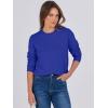 image:imageANRABESS Sweaters for Women Long Sleeve Lightweight Crewneck Soft Basic Knit Loose Fit Pullover Top 2025 Fall Trendy OutfitsRoyal Blue