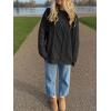image:imageANRABESS Sweaters for Women Oversized Cable Knit Fall Long Sleeve Crewneck Casual Pullover Sweater Tops 2025 Winter OutfitsBlack