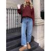 image:imageANRABESS Sweaters for Women Oversized Cable Knit Fall Long Sleeve Crewneck Casual Pullover Sweater Tops 2025 Winter OutfitsBright Burgundy