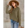 image:imageANRABESS Sweaters for Women Oversized Cable Knit Fall Long Sleeve Crewneck Casual Pullover Sweater Tops 2025 Winter OutfitsBrown Yellow