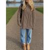 image:imageANRABESS Sweaters for Women Oversized Cable Knit Fall Long Sleeve Crewneck Casual Pullover Sweater Tops 2025 Winter OutfitsCoffee