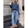 image:imageANRABESS Sweaters for Women Oversized Cable Knit Fall Long Sleeve Crewneck Casual Pullover Sweater Tops 2025 Winter OutfitsDeep Blue