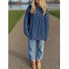 image:imageANRABESS Sweaters for Women Oversized Cable Knit Fall Long Sleeve Crewneck Casual Pullover Sweater Tops 2025 Winter OutfitsDeep Blue
