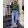 image:imageANRABESS Sweaters for Women Oversized Cable Knit Fall Long Sleeve Crewneck Casual Pullover Sweater Tops 2025 Winter OutfitsDeep Green