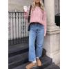 image:imageANRABESS Sweaters for Women Oversized Cable Knit Fall Long Sleeve Crewneck Casual Pullover Sweater Tops 2025 Winter OutfitsLight Pink