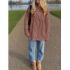 image:imageANRABESS Sweaters for Women Oversized Cable Knit Fall Long Sleeve Crewneck Casual Pullover Sweater Tops 2025 Winter OutfitsOrange