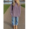 image:imageANRABESS Sweaters for Women Oversized Cable Knit Fall Long Sleeve Crewneck Casual Pullover Sweater Tops 2025 Winter OutfitsPurple