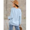 image:imageANRABESS Sweaters for Women Oversized Cable Knit Fall Long Sleeve Crewneck Casual Pullover Sweater Tops 2025 Winter OutfitsSky