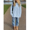 image:imageANRABESS Sweaters for Women Oversized Cable Knit Fall Long Sleeve Crewneck Casual Pullover Sweater Tops 2025 Winter OutfitsSky