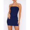 image:imageANRABESS Women 2 Piece Skirt Sets Summer Strapless Crop Top Matching Bodycon Sexy Going Out Mini Club Dress Outfit ClothesNavy Blue